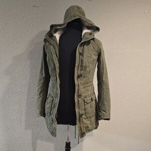 Abercrombie & Fitch Olive Military Jacket